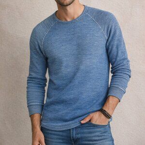 Lucky Brand Blue Ombre Thermal Long Sleeve | Size Small